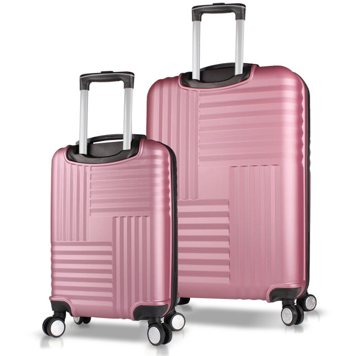 Zoozie Bags Conjunto de Maletas de 2 Piezas Oro Rosa